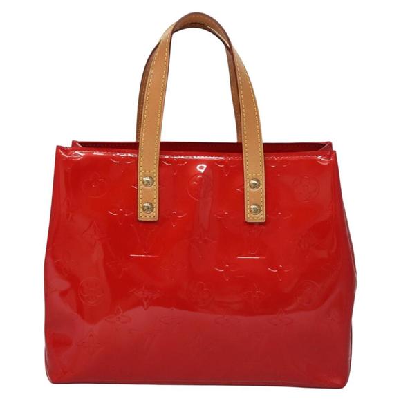 LOUIS VUITTON Monogram Vernis Reade PM Hand Bag Red Rouge M91088 LV Auth BD124 - Picture 13 of 16